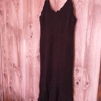 Черна рокля от плетиво, снимка 1 - Рокли - 44080418