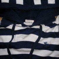 Блуза “Abercrombie & Fitch”, бяло и синьо райе, XS, 4 лв., снимка 2 - Детски Блузи и туники - 28612953