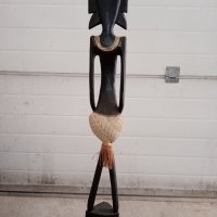 Африканска дървена статуя!, снимка 4 - Статуетки - 32617302