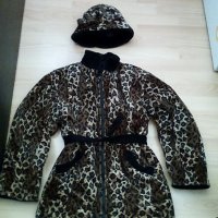 Леопардово палто, снимка 1 - Палта, манта - 23716357