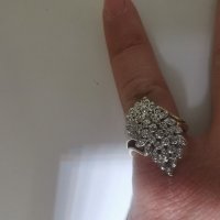 Златен пръстен с диаманти , снимка 15 - Пръстени - 28955934
