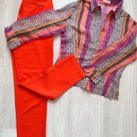 Бутиков панталон Jucca & нежна къса риза , снимка 1 - Панталони - 43575287