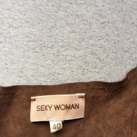 SEXY WOMAN уникален дамски потник с естествен велур, снимка 2 - Тениски - 35639066