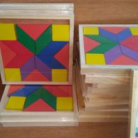5 бр. дървени мозайки за 15лв. / дървени играчки, снимка 2 - Образователни игри - 38481696