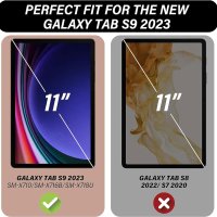 Калъф NEKOSUKI за Samsung Galaxy Tab S9 11 инча, тъмно зелен, снимка 5 - Калъфи, кейсове - 43079737