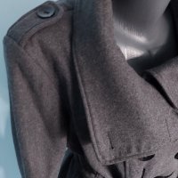 Елегантно вълнено палто тип Кардиган / голям размер , снимка 15 - Палта, манта - 43786167
