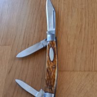 Джобен нож с рогови чирени , снимка 1 - Ножове - 38740981