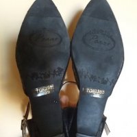Дам.обувки-/изк.кожа-сатен/-"PENNE"-№39-цвят-черни. Закупени от Италия., снимка 14 - Дамски ежедневни обувки - 26554303