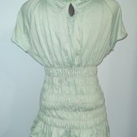 Дизайнерска блуза тип туника с плетена дантела "DKNY"®, снимка 4 - Туники - 28199127