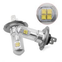 LED крушки за фарове H7 Х7, 12V-24V, комплект, снимка 6 - Аксесоари и консумативи - 43641224