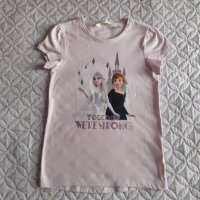 Комплект от две нови тениски с Елза и Ана- 16лв., снимка 3 - Детски тениски и потници - 33394291