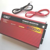 Нови 4000W UKC 12V или 24V -220V, Висококачeствен мощен инвертор за автомобил или камион., снимка 1 - Аксесоари и консумативи - 39429783