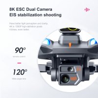 Дрон STELS K911 Max, 5G GPS, Камера 8K, WiFi, Сгъваеми витла, снимка 10 - Дронове и аксесоари - 40232833