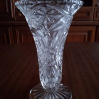 Кристални, старинна, красива, кристална ваза, снимка 4 - Други ценни предмети - 42946103