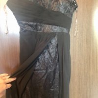 Дълга черна рокля, снимка 3 - Рокли - 33358090