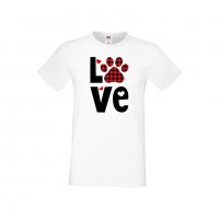 Мъжка тениска Свети Валентин Love Dog Paw, снимка 8 - Тениски - 35649959