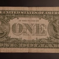 1 долар САЩ 1957 СИН ПЕЧАТ SILVER CERTIFICATE  Банкнота от САЩ , снимка 3 - Нумизматика и бонистика - 43633260