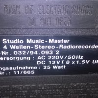 studio music-master-тунер/дек/усилвател-внос холандия, снимка 17 - Радиокасетофони, транзистори - 27869555