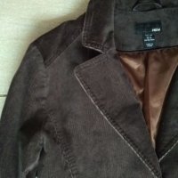 дамско сако H&M кадифе, кафяво  , номер 40, снимка 5 - Сака - 27440280