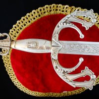 Старинен италиански ятаган,сабя,маркиран. , снимка 3 - Антикварни и старинни предмети - 39618823