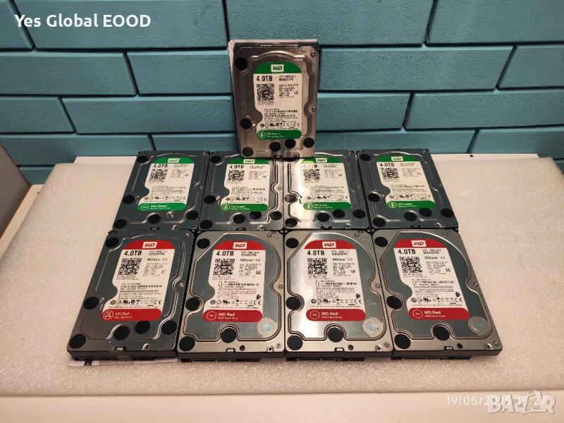 WD Green / Red HDD 4TB - Хард диск за компютър / DVR - NVR, снимка 1