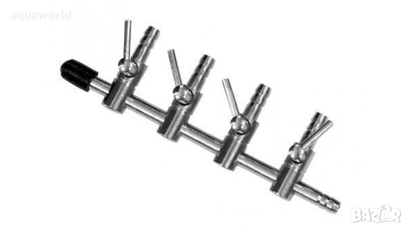 "ПРОМОЦИЯ" Метален разклонител за въздух с 4 кранчета, снимка 1