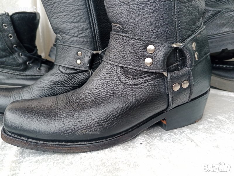 КАТО НОВИ мото тиин боти,УНИСЕКС БОТУШИ, 42 - 43, BIKER BOOTS, рокер ...