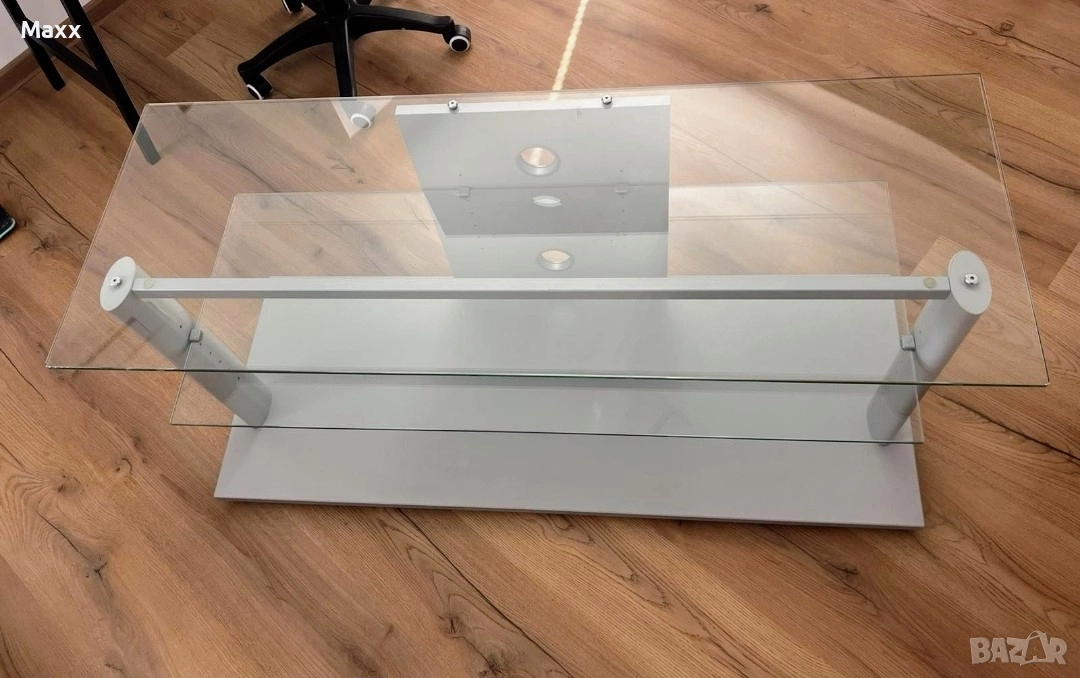 Продава стъклен телевизионен шкаф, снимка 1