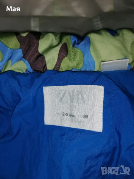 Детско яке с дъждобран Zara 98, снимка 1