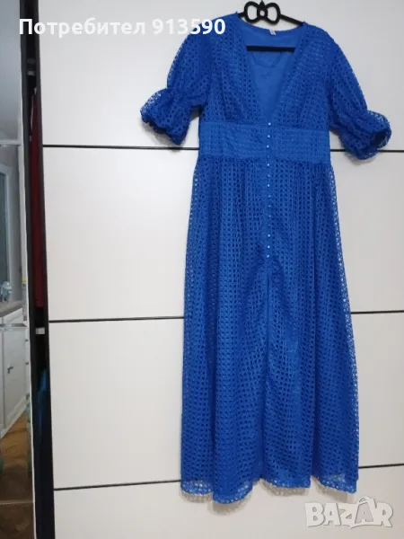 Тъмно синя рокля , снимка 1