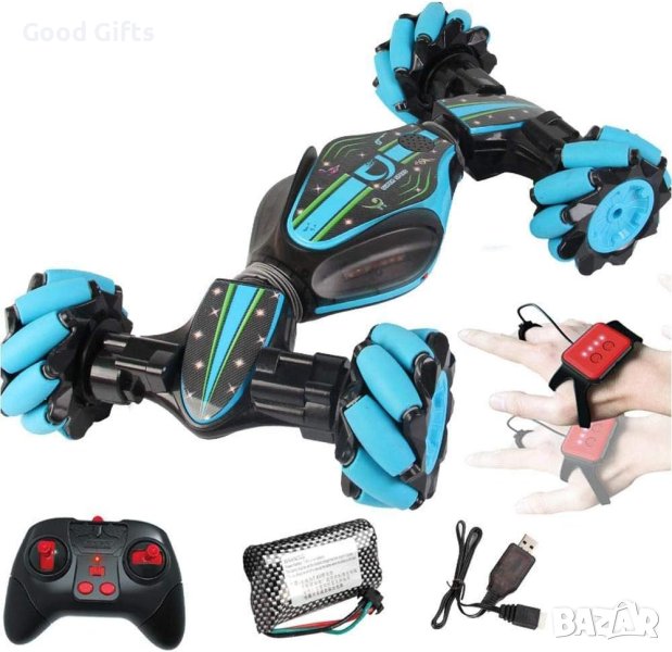 Offroad КОЛА ТРАНСФОРМЪР С ДИСТАНЦИОННО И ГРИВНА ЗА ЖЕСТОВО УПРАВЛЕНИЕ 4WD, снимка 1