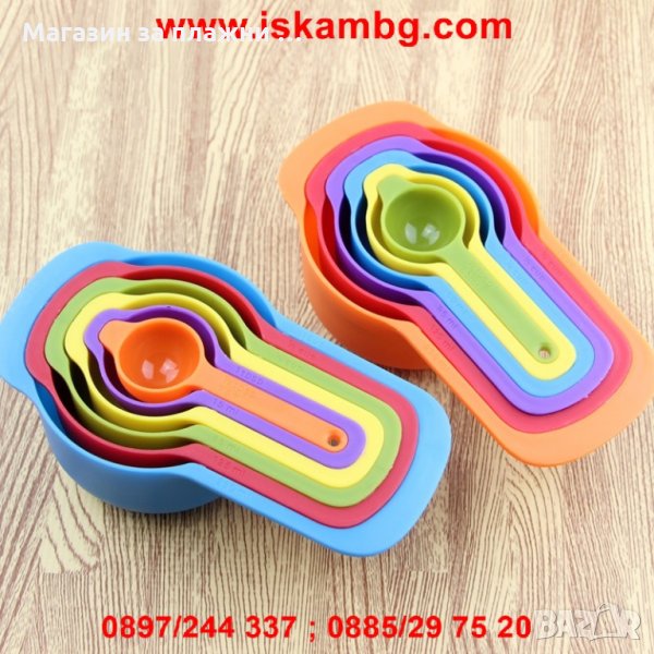 КОМПЛЕКТ МЕРИТЕЛНИ ЛЪЖИЦИ 6 БР. ОТ 7,5МЛ.-250 МЛ., снимка 1