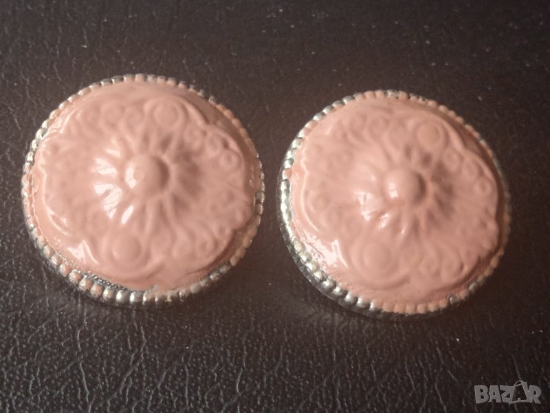 Обеци пепел от рози  vintage стил с клипс, снимка 1
