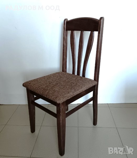 Трапезен стол Лале цвят тъмен орех, снимка 1