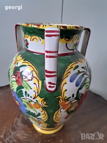 немска керамична ваза с три дръжки уникат   10/2, снимка 1
