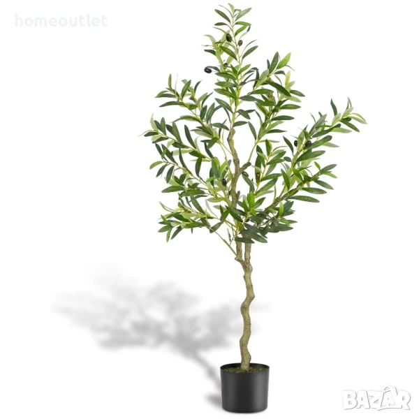 ПРОМОЦИЯ Изкуствено маслиново дърво с енергоспестяващи лед светлини, 183см A-GE23005, снимка 1