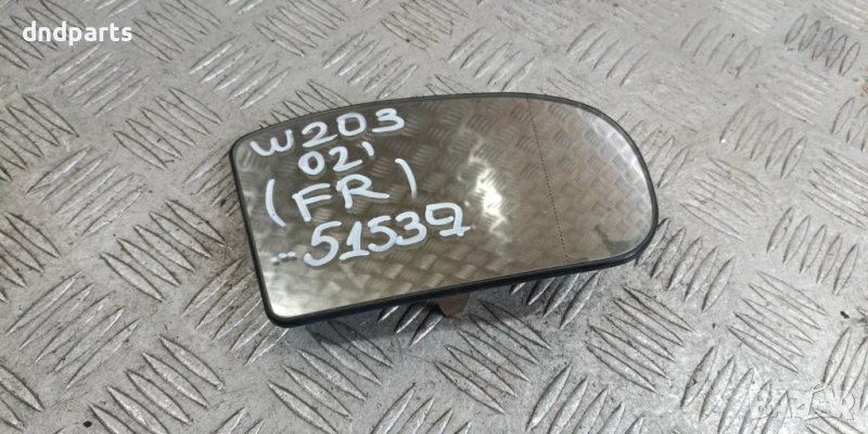 Стъкло дясно огледало Mercedes C-Class W203 2002г.	, снимка 1