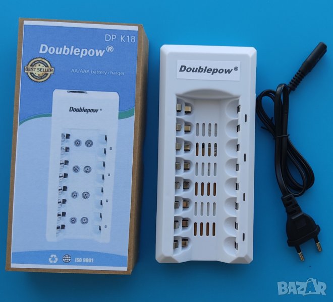 зарядно устройство за 8бр ААА / АА акумулаторни батерии NI-MH NI-CD смарт универсално AAA AA, снимка 1