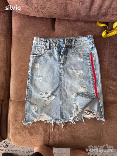 Дънкова пола , снимка 1