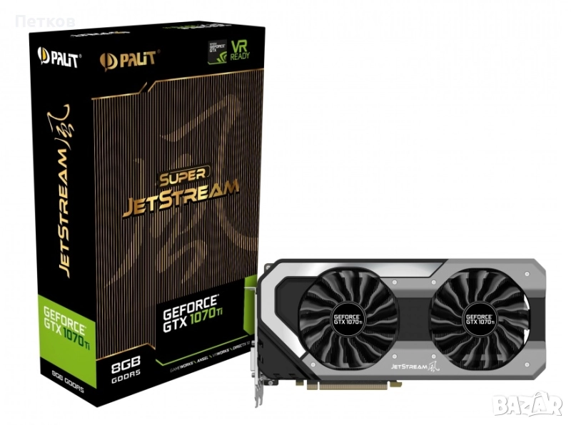 Palit GeForce GTX 1070 Ti JetStream 8GB GDDR5 256bit, снимка 1