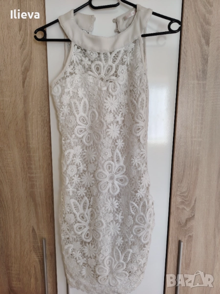 Бяла дантелена рокля, снимка 1