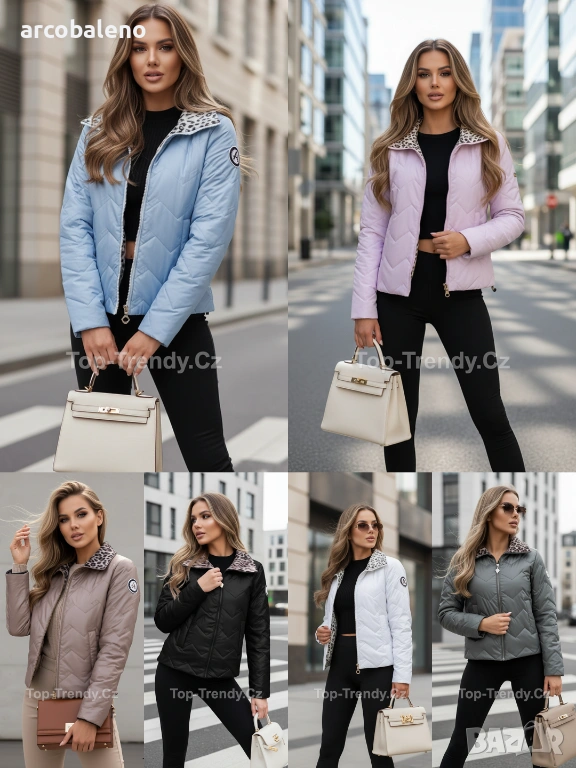 Дамско двулицево яке, 6цвята , снимка 1