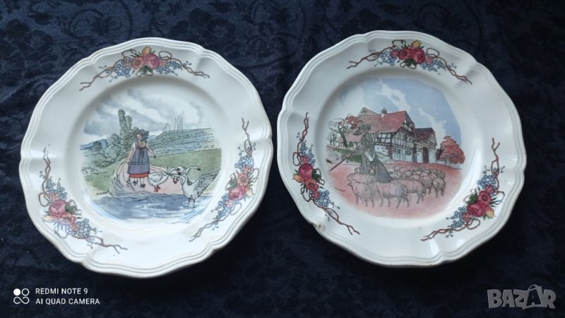 Две френски декоративни чиний, снимка 1