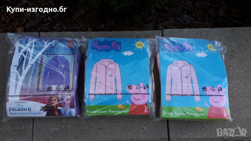 Детски плюшени блузи - Disney Elza , Peppa Pig, снимка 1