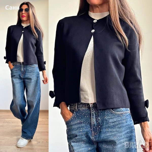 Черна жилетка с копчета , снимка 1