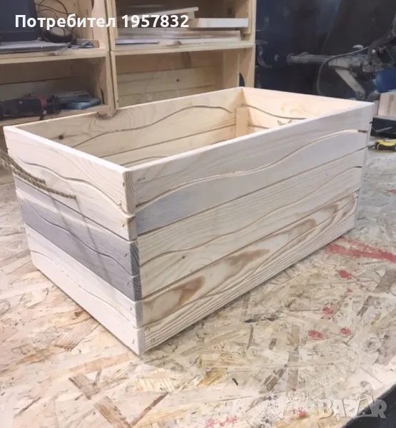 Декоративни дървени щайги Серия ривър, снимка 1