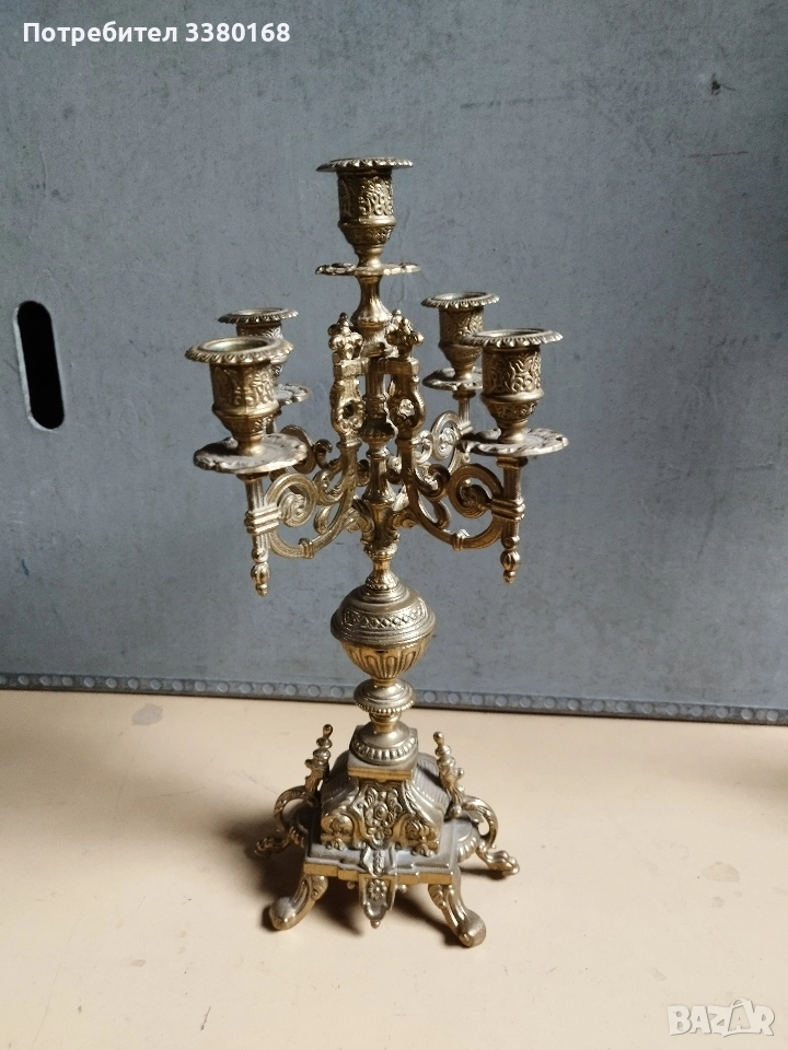 супер атрактивен свещник с пет гнезда, снимка 1