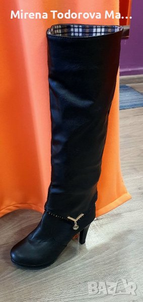 Кожен ботуш бота 2 в 1, снимка 1