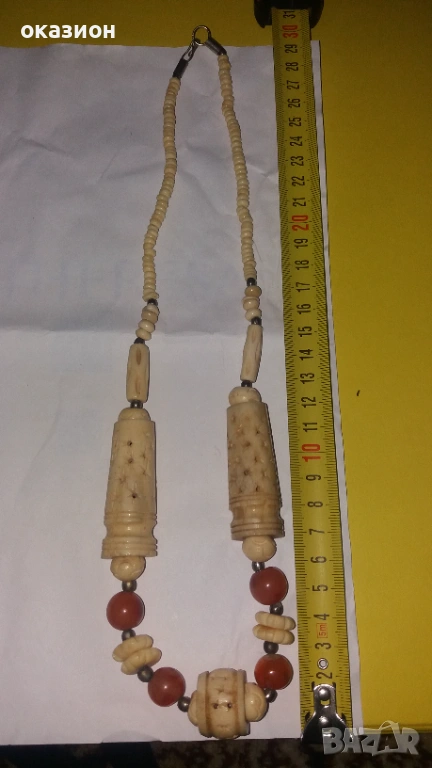 стар гердан слонова кост, снимка 1