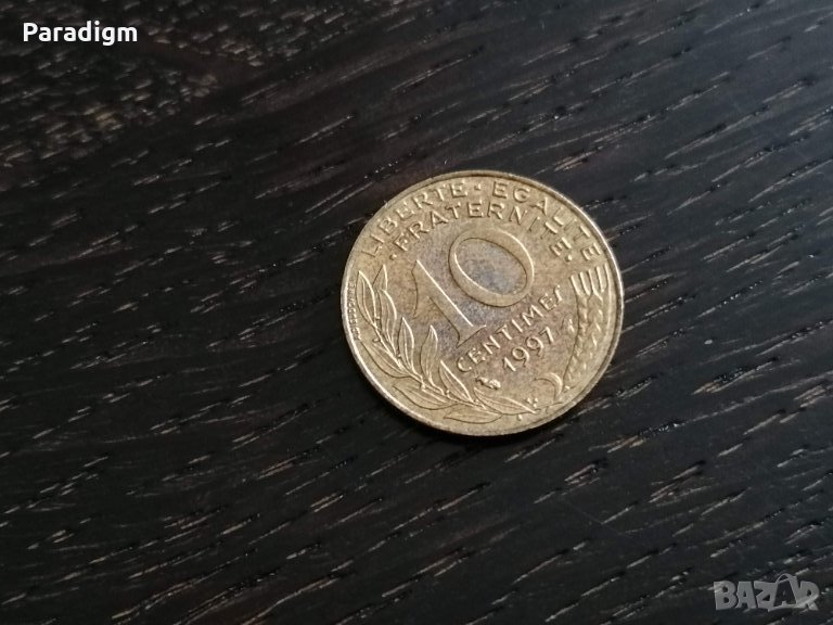 Монета - Франция - 10 сентима | 1997г., снимка 1